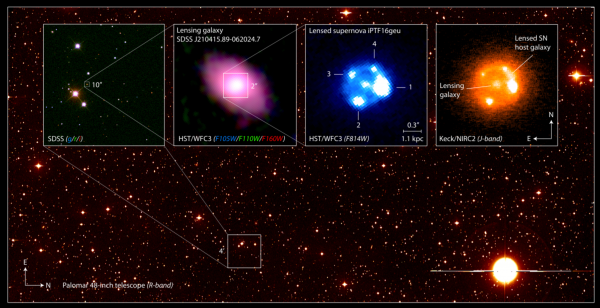 A composite image of type supernova iPTF16qeu