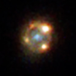 Hubble color image of supernova iPTF16geu