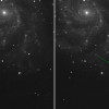 Before and after images of supernova PTF 11kly