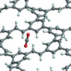 Color visualization of a molecular dynamics simulation