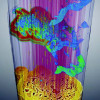 Three-dimensional color  rendering from computed microtomography data