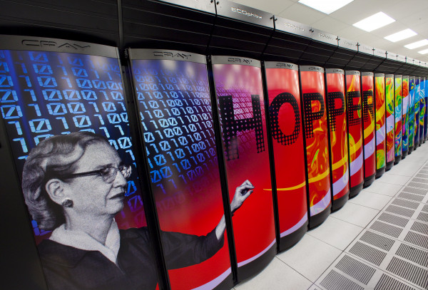Photo of the Hopper, a NERSC supercomputer 