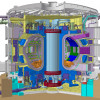 Cutaway diagram of the ITER tokamak reactor