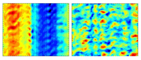 Two color visualizations of plasma