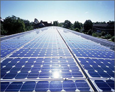 Photo of NREL solar cells