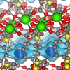 Color rendering of SBMOF-1 that could be used to separate xenon and krypton gases from the waste produced in recycling spent nuclear fuels