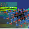 3D conceptual visualization of a molecular crystal lattice