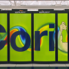 Color photo of the Cori supercomputer at NERSC