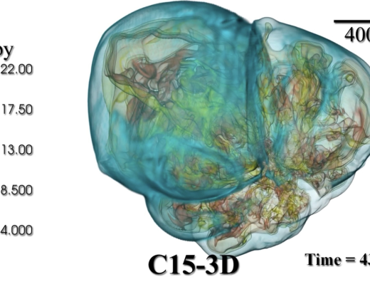 3D Core Collapse simulation using chimera based on AMReX
