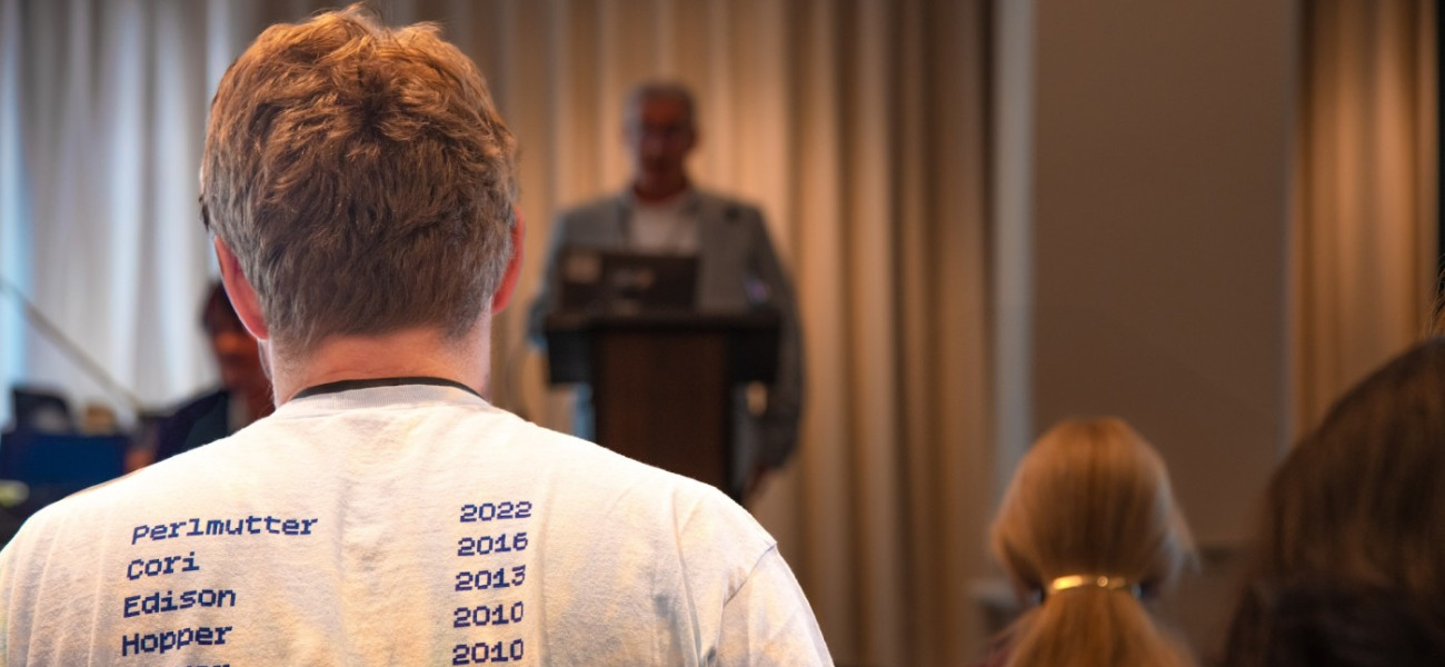 NUG 2024 systems t shirt in audience