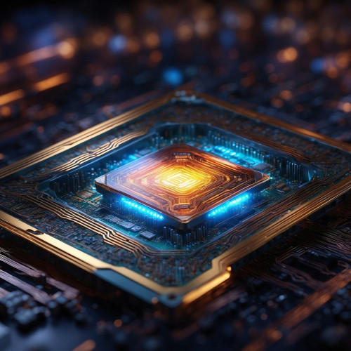 ai generated microchip conceptual