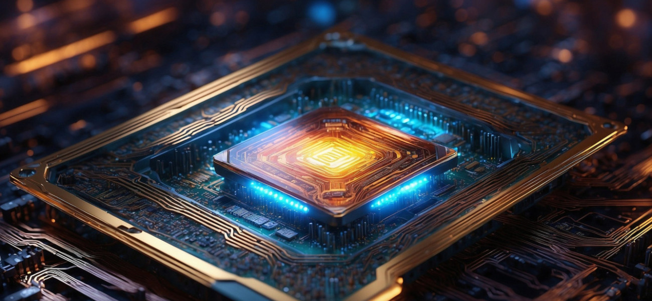 ai generated microchip conceptual
