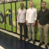 Three scientists at the Cori Supercomputer at NERSC