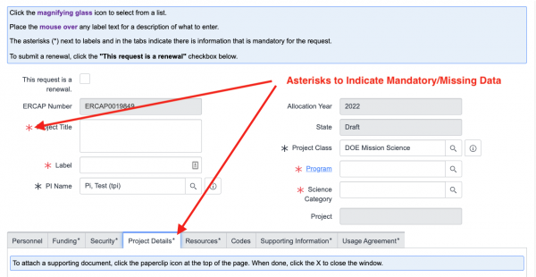 Missing Mandatory data