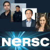 Collage of four NERSC Achievement Award Recipients with the NERSC logo beneath