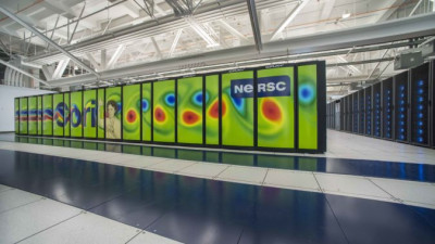 Photo of Cori supercomputer at NERSC
