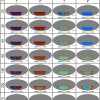 Chart showing daily maps of sky temperature